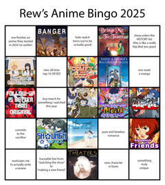 Anime Bingo 2025