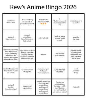 Anime Bingo 2026